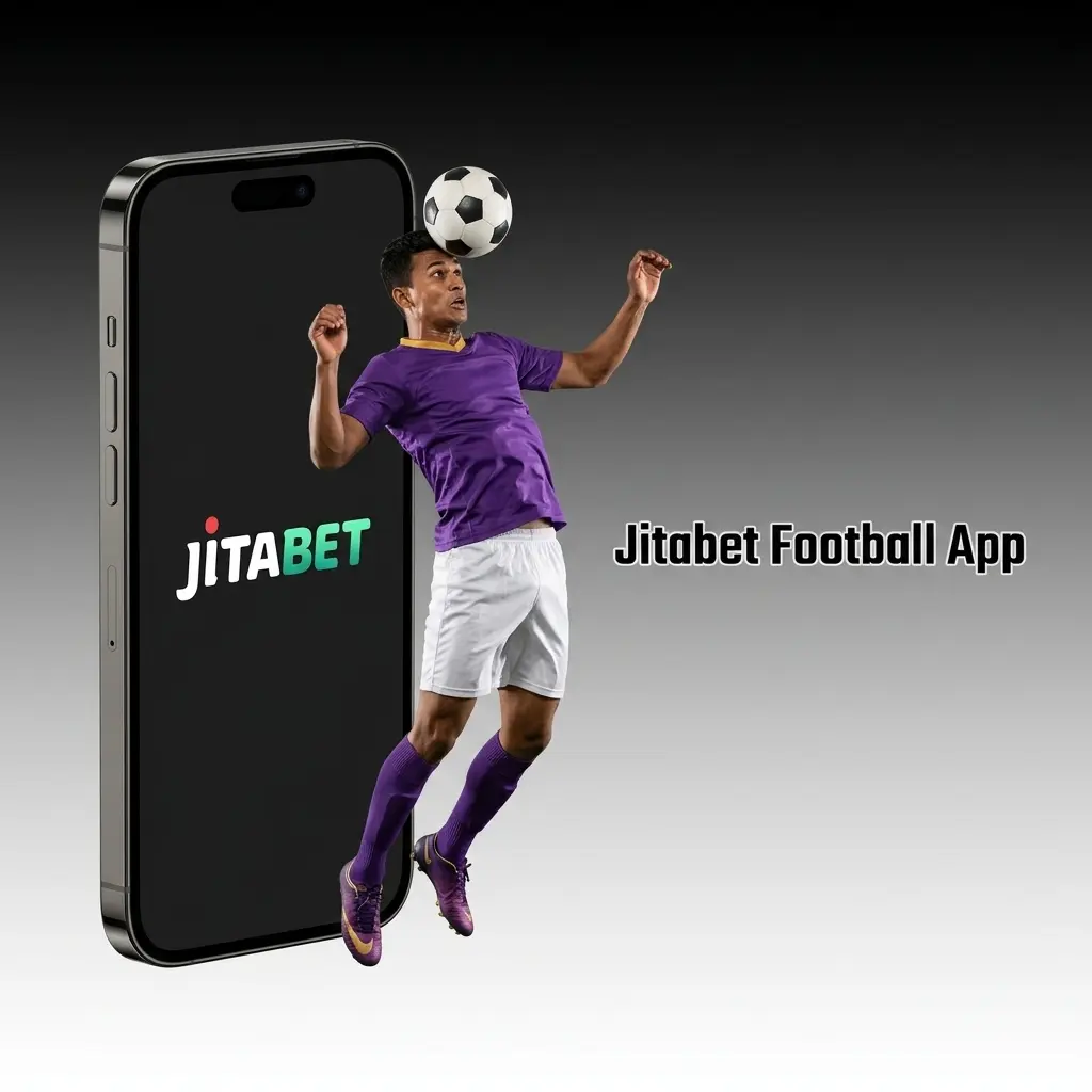 Jitabet football PWA app on mobile showing sports betting markets for live and upcoming football matches