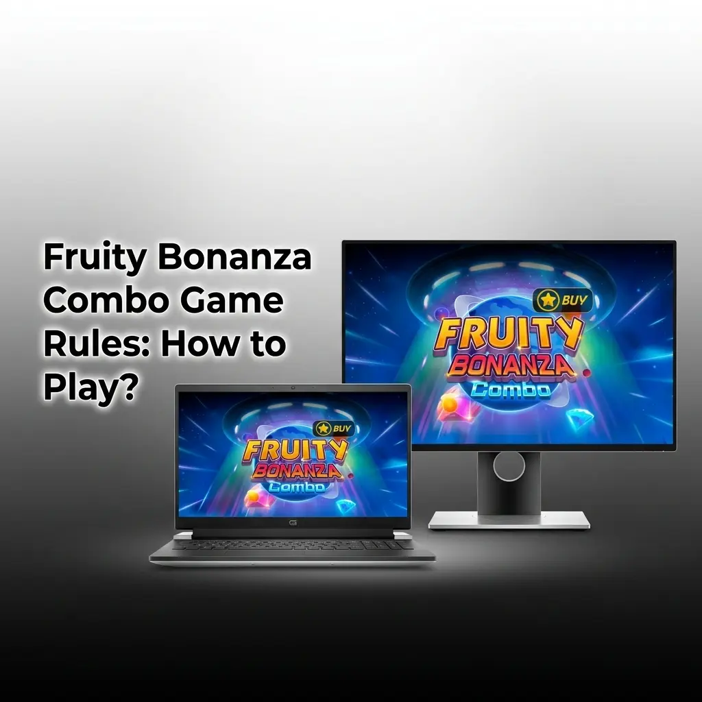 Fruity Bonanza Combo slot game on a 5x3 grid with 243 ways to win, featuring fruit symbols and combo multipliers