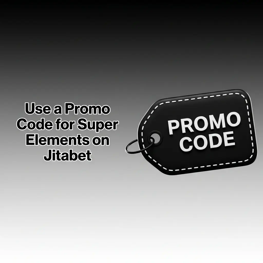 Jitabet promo code JITABONUS field on sign-up form to activate Super Elements bonus reward